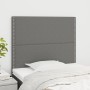 Headboards 2 units of dark gray fabric 100x5x78/88 cm by vidaXL, Headboards and footboards - Ref: Foro24-3116183, Price: 58,8...