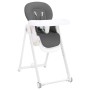 Trona de bebé de aluminio gris oscuro de vidaXL, Sillas y tronas para niños - Ref: Foro24-10402, Precio: 98,76 €, Descuento: %