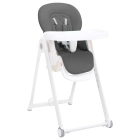 Trona de bebé de aluminio gris oscuro de vidaXL, Sillas y tronas para niños - Ref: Foro24-10402, Precio: 98,99 €, Descuento: %