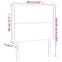 Headboards 2 units of white synthetic leather 100x5x78/88 cm by vidaXL, Headboards and footboards - Ref: Foro24-3116277, Pric...