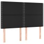 Headboards 4 units black synthetic leather 72x5x78/88 cm by vidaXL, Headboards and footboards - Ref: Foro24-3116282, Price: 1...