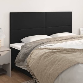 Headboards 4 units of black synthetic leather 80x5x78/88 cm by vidaXL, Headboards and footboards - Ref: Foro24-3116148, Price...