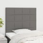 Headboards 2 units of dark gray fabric 80x5x78/88 cm by vidaXL, Headboards and footboards - Ref: Foro24-3116307, Price: 65,95...