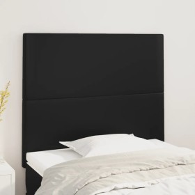 Cabeceros 2 unidades de cuero sintético negro 90x5x78/88 cm de vidaXL, Cabeceros y pies de cama - Ref: Foro24-3116130, Precio...