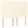 Headboards 4 units cream-colored synthetic leather 72x5x78/88 cm by vidaXL, Headboards and footboards - Ref: Foro24-3116144, ...