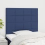 Cabeceros 2 unidades de tela azul 100x5x78/88 cm de vidaXL, Cabeceros y pies de cama - Ref: Foro24-3116328, Precio: 68,67 €, ...