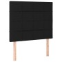 Headboards 2 units of black fabric 100x5x78/88 cm by vidaXL, Headboards and footboards - Ref: Foro24-3116324, Price: 70,30 €,...