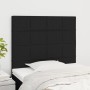 Cabeceros 2 unidades de tela negro 80x5x78/88 cm de vidaXL, Cabeceros y pies de cama - Ref: Foro24-3116308, Precio: 66,61 €, ...