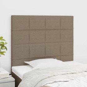 Headboards 2 units of taupe gray fabric 90x5x78/88 cm by vidaXL, Headboards and footboards - Ref: Foro24-3116318, Price: 66,4...