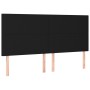 Headboards 4 units of black fabric 80x5x78/88 cm by vidaXL, Headboards and footboards - Ref: Foro24-3116060, Price: 114,20 €,...