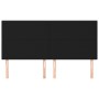 Headboards 4 units of black fabric 80x5x78/88 cm by vidaXL, Headboards and footboards - Ref: Foro24-3116060, Price: 114,20 €,...