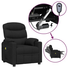 Elektrischer Massagesessel aus schwarzem Stoff von vidaXL, Elektrische Massagesessel - Ref: Foro24-3143505, Preis: 261,99 €, ...