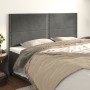 Headboards 4 units of dark gray velvet 100x5x78/88 cm by vidaXL, Headboards and footboards - Ref: Foro24-3116259, Price: 109,...