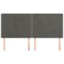 Headboards 4 units of dark gray velvet 100x5x78/88 cm by vidaXL, Headboards and footboards - Ref: Foro24-3116259, Price: 109,...