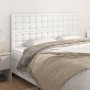 Headboards 4 units of white synthetic leather 100x5x78/88 cm by vidaXL, Headboards and footboards - Ref: Foro24-3116441, Pric...