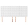 Headboards 4 units of white synthetic leather 100x5x78/88 cm by vidaXL, Headboards and footboards - Ref: Foro24-3116441, Pric...