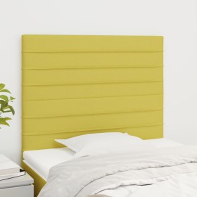 Headboards 2 units of green fabric 90x5x78/88 cm by vidaXL, Headboards and footboards - Ref: Foro24-3116461, Price: 65,99 €, ...