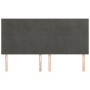 Headboards 4 units of dark gray velvet 90x5x78/88 cm by vidaXL, Headboards and footboards - Ref: Foro24-3116393, Price: 120,5...