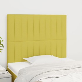 Headboards 2 units of green fabric 100x5x78/88 cm by vidaXL, Headboards and footboards - Ref: Foro24-3116567, Price: 54,99 €,...