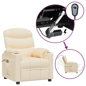 Cream fabric electric massage chair by vidaXL, Electric massage chairs - Ref: Foro24-3143512, Price: 266,99 €, Discount: %