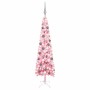 Árbol de Navidad delgado con LEDs y bolas rosa 150 cm de vidaXL, Arboles de navidad - Ref: Foro24-3078107, Precio: 54,06 €, D...