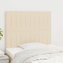 Headboards 2 units of cream-colored fabric 90x5x78/88 cm by vidaXL, Headboards and footboards - Ref: Foro24-3116557, Price: 6...