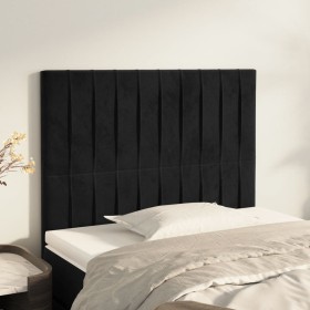 Headboards 2 units of black velvet 80x5x78/88 cm by vidaXL, Headboards and footboards - Ref: Foro24-3116602, Price: 61,50 €, ...