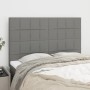 Headboards 4 units dark gray fabric 72x5x78/88 cm by vidaXL, Headboards and footboards - Ref: Foro24-3116331, Price: 111,57 €...