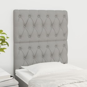 Headboards 2 units of light gray fabric 80x7x78/88 cm by vidaXL, Headboards and footboards - Ref: Foro24-3116642, Price: 79,2...