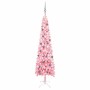 Árbol de Navidad delgado con LEDs y bolas rosa 240 cm de vidaXL, Arboles de navidad - Ref: Foro24-3078110, Precio: 84,55 €, D...