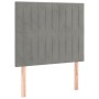 Headboards 2 units of light gray velvet 100x5x78/88 cm by vidaXL, Headboards and footboards - Ref: Foro24-3116612, Price: 60,...