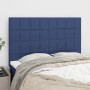 Headboards 4 units blue fabric 72x5x78/88 cm by vidaXL, Headboards and footboards - Ref: Foro24-3116336, Price: 118,83 €, Dis...