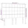 Kopfteile 4 Einheiten aus blauem Stoff 72x5x78/88 cm von vidaXL, Kopf- und Fußteile - Ref: Foro24-3116336, Preis: 112,64 €, R...