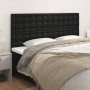 Headboards 4 units of black synthetic leather 90x5x78/88 cm by vidaXL, Headboards and footboards - Ref: Foro24-3116434, Price...