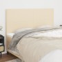 Headboards 4 units of cream-colored fabric 90x5x78/88 cm by vidaXL, Headboards and footboards - Ref: Foro24-3116071, Price: 1...