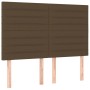 Headboards 4 units dark brown fabric 72x5x78/88 cm by vidaXL, Headboards and footboards - Ref: Foro24-3116473, Price: 110,99 ...