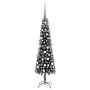 Slim Christmas tree with LEDs and balls black 180 cm by vidaXL, Christmas trees - Ref: Foro24-3078113, Price: 58,12 €, Discou...