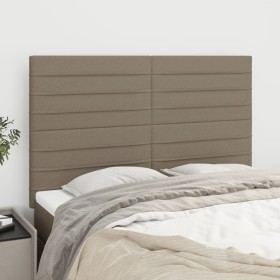 Headboards 4 units taupe gray fabric 72x5x78/88 cm by vidaXL, Headboards and footboards - Ref: Foro24-3116474, Price: 110,61 ...