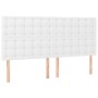 Headboards 4 units of white synthetic leather 90x5x78/88 cm by vidaXL, Headboards and footboards - Ref: Foro24-3116435, Price...