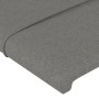 Cabeceros 4 unidades de tela gris oscuro 100x5x78/88 cm de vidaXL, Cabeceros y pies de cama - Ref: Foro24-3116355, Precio: 12...