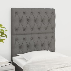 Headboards 2 units of dark gray fabric 80x7x78/88 cm by vidaXL, Headboards and footboards - Ref: Foro24-3116643, Price: 79,99...