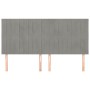 Headboards 4 units of light gray velvet 80x5x78/88 cm by vidaXL, Headboards and footboards - Ref: Foro24-3116624, Price: 114,...