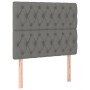 Headboards 2 units of dark gray fabric 100x7x78/88 cm by vidaXL, Headboards and footboards - Ref: Foro24-3116659, Price: 79,1...