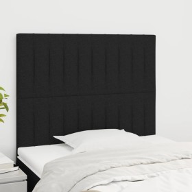 Headboards 2 units of black fabric 90x5x78/88 cm by vidaXL, Headboards and footboards - Ref: Foro24-3116554, Price: 66,45 €, ...