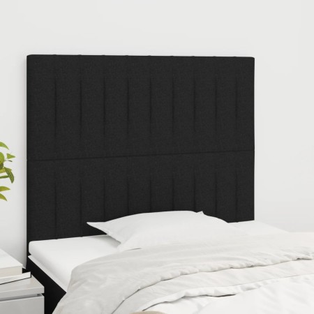 Cabeceros 2 unidades de tela negro 90x5x78/88 cm de vidaXL, Cabeceros y pies de cama - Ref: Foro24-3116554, Precio: 66,38 €, ...