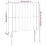 Kopfteile 2 Einheiten aus schwarzem Stoff 90x5x78/88 cm von vidaXL, Kopf- und Fußteile - Ref: Foro24-3116554, Preis: 57,22 €,...