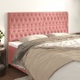 Cabeceros 4 unidades de terciopelo rosa 100x7x78/88 cm de vidaXL, Cabeceros y pies de cama - Ref: Foro24-3116739, Precio: 163...