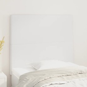 Headboards 2 units of white synthetic leather 100x5x78/88 cm by vidaXL, Headboards and footboards - Ref: Foro24-3116137, Pric...