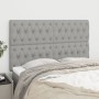 Headboards 4 units of light gray fabric 80x7x78/88 cm by vidaXL, Headboards and footboards - Ref: Foro24-3116674, Price: 147,...