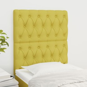 Headboards 2 units of green fabric 80x7x78/88 cm by vidaXL, Headboards and footboards - Ref: Foro24-3116649, Price: 64,99 €, ...